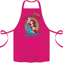 Christmas Bad Santa Funny Xmas Cotton Apron 100% Organic Pink