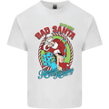 Christmas Bad Santa Funny Xmas Mens Cotton T-Shirt Tee Top White