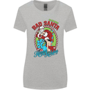 Christmas Bad Santa Funny Xmas Womens Wider Cut T-Shirt Sports Grey