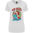 Christmas Bad Santa Funny Xmas Womens Wider Cut T-Shirt White