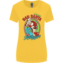 Christmas Bad Santa Funny Xmas Womens Wider Cut T-Shirt Yellow