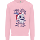 Christmas Bah Humbug Skull Scrouge Mens Sweatshirt Jumper Light Pink