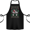 Christmas Biker Santa Motorbike Motorcycle Cotton Apron 100% Organic Black