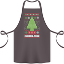 Christmas Chemistry Tree Funny Xmas Science Cotton Apron 100% Organic Dark Grey