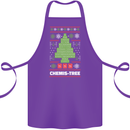 Christmas Chemistry Tree Funny Xmas Science Cotton Apron 100% Organic Purple