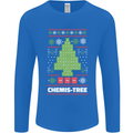 Christmas Chemistry Tree Funny Xmas Science Mens Long Sleeve T-Shirt Royal Blue