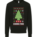 Christmas Chemistry Tree Funny Xmas Science Mens Sweatshirt Jumper Black
