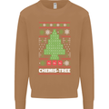 Christmas Chemistry Tree Funny Xmas Science Mens Sweatshirt Jumper Caramel Latte