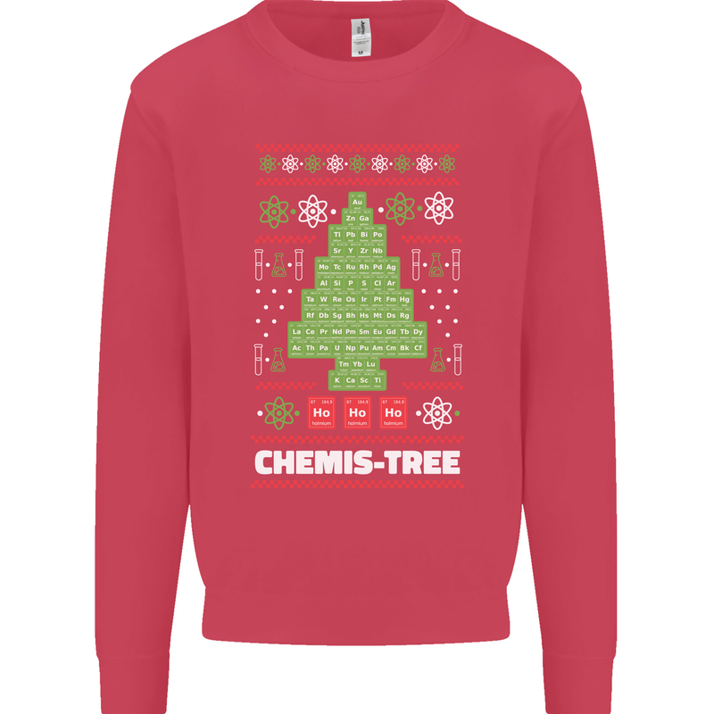 Christmas Chemistry Tree Funny Xmas Science Mens Sweatshirt Jumper Heliconia