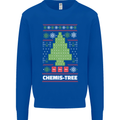 Christmas Chemistry Tree Funny Xmas Science Mens Sweatshirt Jumper Royal Blue