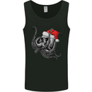 Christmas Cthulhu Skull Mens Vest Tank Top Black