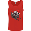 Christmas Cthulhu Skull Mens Vest Tank Top Red