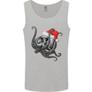 Christmas Cthulhu Skull Mens Vest Tank Top Sports Grey