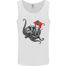 Christmas Cthulhu Skull Mens Vest Tank Top White