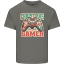 Christmas Gamer Funny Gaming Joypad Mens Cotton T-Shirt Tee Top Charcoal