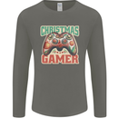 Christmas Gamer Funny Gaming Joypad Mens Long Sleeve T-Shirt Charcoal