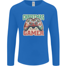 Christmas Gamer Funny Gaming Joypad Mens Long Sleeve T-Shirt Royal Blue