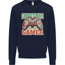 Christmas Gamer Funny Gaming Joypad Mens Sweatshirt Jumper Navy Blue