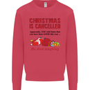Christmas Is Cancelled Funny Santa Clause Mens Sweatshirt Jumper Heliconia