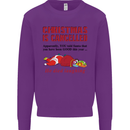 Christmas Is Cancelled Funny Santa Clause Mens Sweatshirt Jumper Purple
