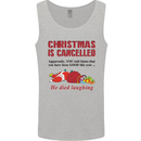 Christmas Is Cancelled Funny Santa Clause Mens Vest Tank Top Sports Grey