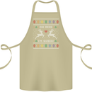 Christmas LGBT Oh Deer I'm Queer Gay Pride Cotton Apron 100% Organic Khaki