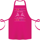 Christmas LGBT Oh Deer I'm Queer Gay Pride Cotton Apron 100% Organic Pink