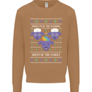 Christmas LGBT Rainbow Sheep Gay Pride Mens Sweatshirt Jumper Caramel Latte