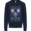 Christmas LGBT Rainbow Sheep Gay Pride Mens Sweatshirt Jumper Navy Blue