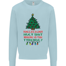 Christmas Movie Where's the Tyrenol? Mens Sweatshirt Jumper Light Blue