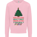 Christmas Movie Where's the Tyrenol? Mens Sweatshirt Jumper Light Pink