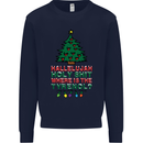 Christmas Movie Where's the Tyrenol? Mens Sweatshirt Jumper Navy Blue