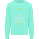 Christmas Movie Where's the Tyrenol? Mens Sweatshirt Jumper Peppermint