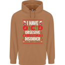 Christmas OCD Funny Xmas Mens 80% Cotton Hoodie Caramel Latte
