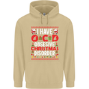 Christmas OCD Funny Xmas Mens 80% Cotton Hoodie Sand