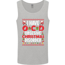 Christmas OCD Funny Xmas Mens Vest Tank Top Sports Grey