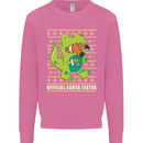 Christmas Official Santa T-Rex Dinosaur Mens Sweatshirt Jumper Azalea