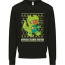 Christmas Official Santa T-Rex Dinosaur Mens Sweatshirt Jumper Black