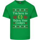 Christmas Programmer Here to Delete Cookies Mens Cotton T-Shirt Tee Top Irish Green