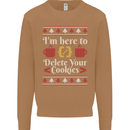 Christmas Programmer Here to Delete Cookies Mens Sweatshirt Jumper Caramel Latte