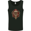 Christmas Reindeer Santa Skull Gothic Mens Vest Tank Top Black