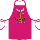 Christmas Santa Claus Fancy Dress Costume Cotton Apron 100% Organic Pink