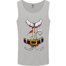 Christmas Santa Claus Fancy Dress Costume Mens Vest Tank Top Sports Grey