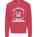 Christmas Snowicorn Funny Xmas Unicorn Mens Sweatshirt Jumper Heliconia
