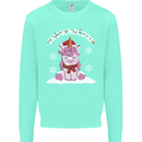 Christmas Snowicorn Funny Xmas Unicorn Mens Sweatshirt Jumper Peppermint