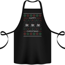 Christmas Swimming Design Cotton Apron 100% Organic Black