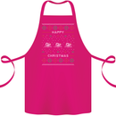Christmas Swimming Design Cotton Apron 100% Organic Pink