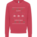 Christmas Swimming Design Mens Sweatshirt Jumper Heliconia