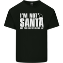 Christmas You Can Sit on My Lap Funny Mens Cotton T-Shirt Tee Top Black