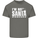 Christmas You Can Sit on My Lap Funny Mens Cotton T-Shirt Tee Top Charcoal